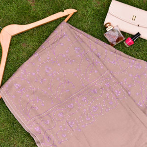 Motifs mesh design pashmina shawl